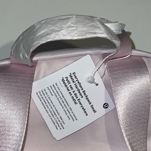 Lululemon Everywhere Backpack Small 11.5L Blissful (Pale) Pink Gold Hardware NWT - Picture 5 of 5